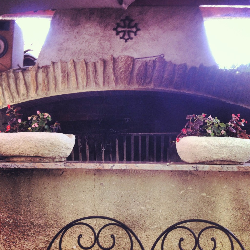 Big pizza oven in a restaurant in Minerve, South of France