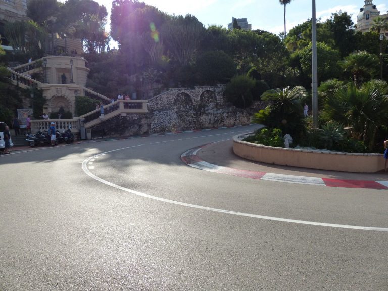 Spectators wait along the route of the Monaco Grand Prix